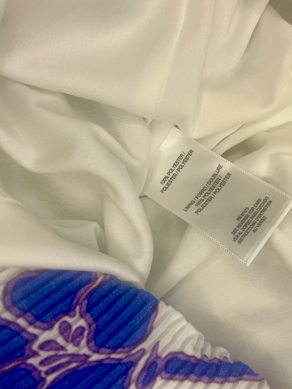 Taylor Floral Mini Dress S White Sapphire V‎ Neck Flare Party Dress - Picture 9 of 10